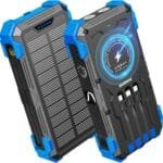 42800mAH Solar Charger Power Bank with Built in cable