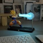 Goku Kamehameha Magnetic LED Lamp – Rechargeable Super Saiyan Night Light with Touch Control & USB-C – Anime Desk Lamp & Room Decor Gift for Him
