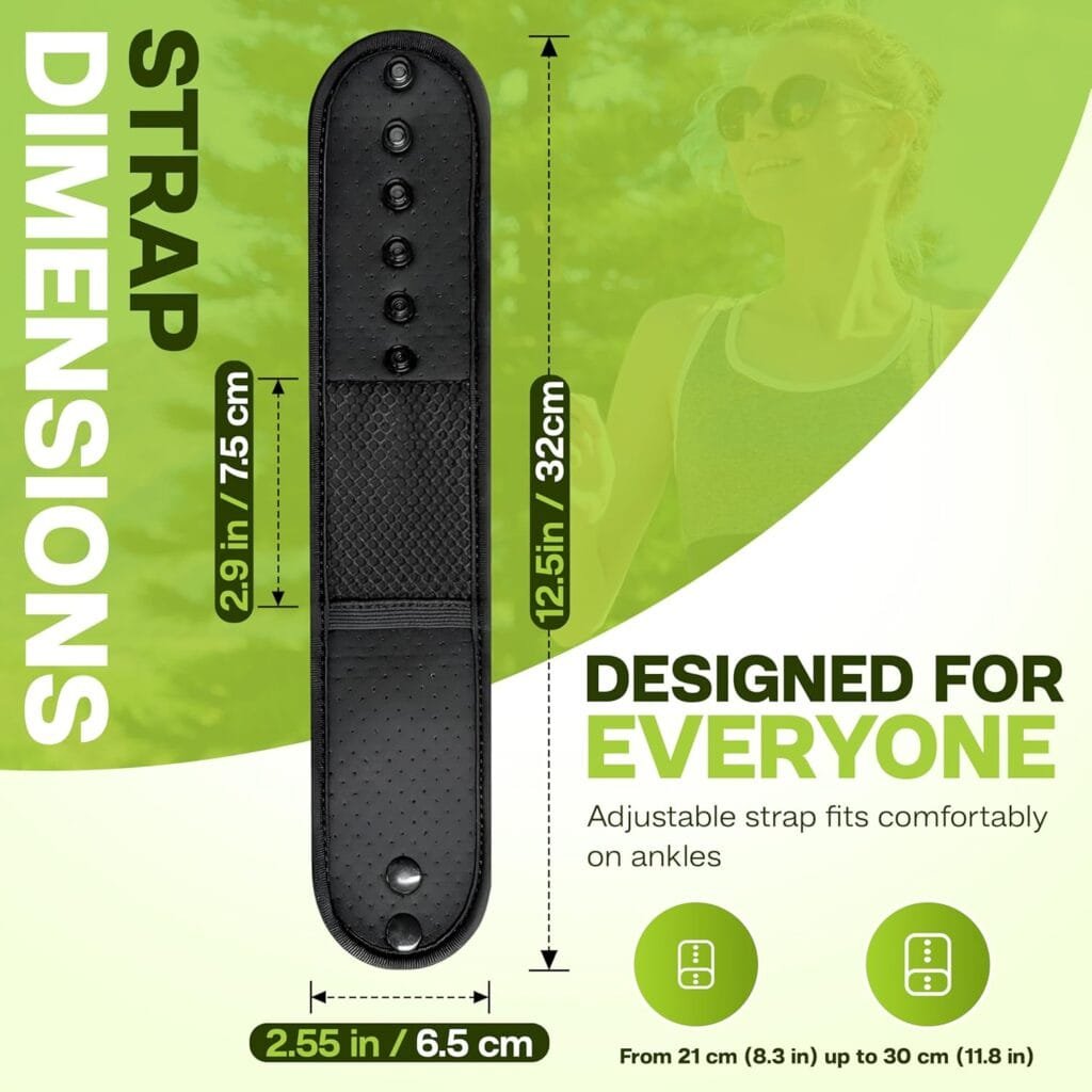 Ankle Pedometer Step Counter for Walking - Distance Counter - Activity Tracker with Clip On for Walking Steps and Miles