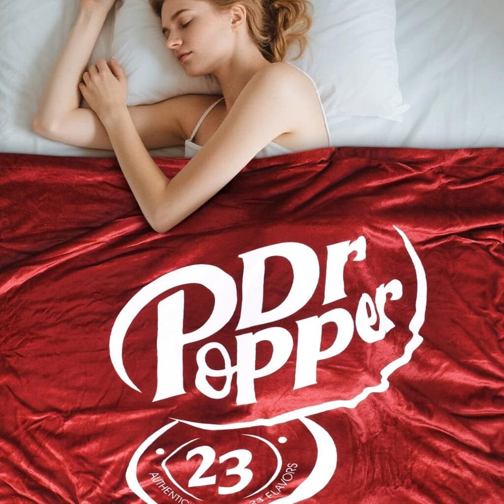 Soft Thermal Flannel Throw Polyester Blanket -Soda can Stuffed - 70"×60" Doctor Travel Blanket for Couch, Bed & Car for All Seasons -Cute and Fun Dr.Red Blanket Kids to Adults Love It