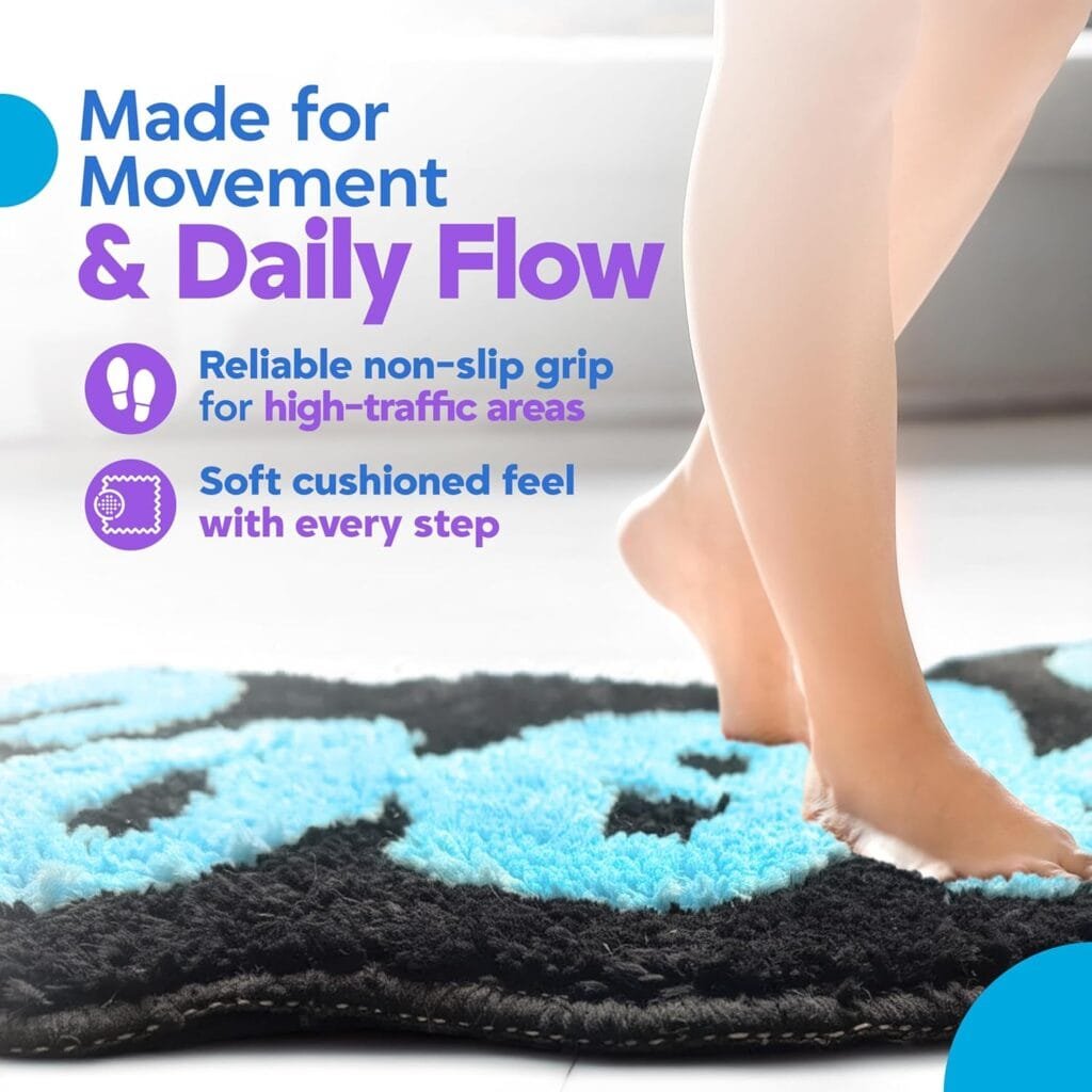 Cookies Rug – Cool Rug for Preppy Room Decor, Soft Microfiber Tufted for Cute Bedroom Decor, 39.4" x 17.7" Non-Slip Decorative Carpet for Kids Room & Hallway