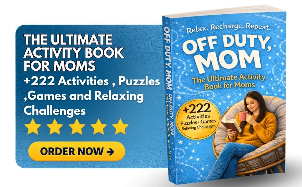 Off Duty , Mom : The Ultimate Activity Book For Moms : +222 Activities , Puzzles ,Games and Relaxing Challenges: mothers day Birthday Christmas Valentines Day gifts