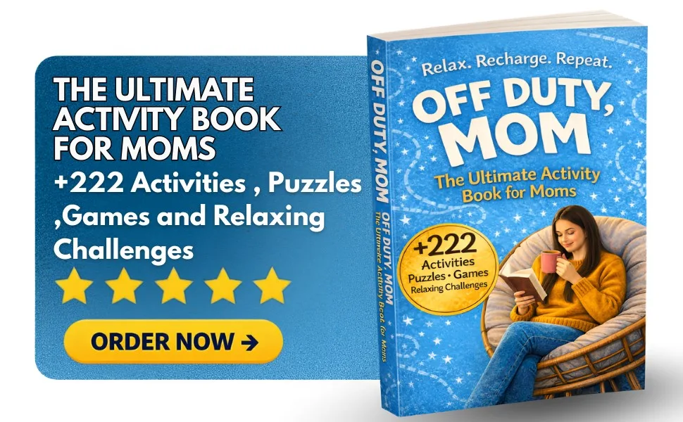 Off Duty , Mom : The Ultimate Activity Book For Moms : +222 Activities , Puzzles ,Games and Relaxing Challenges: mothers day Birthday Christmas Valentines Day gifts