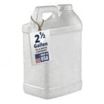 2.5 Gallon Heavy-Duty Water Jug Container with Secure Lid | 9.46 litres Carboy for Automotive Used Oil, Liquid and Drinking Water Storage - Made in USA - Image 1
