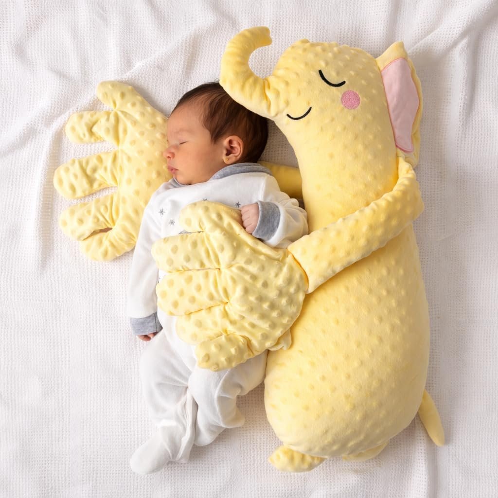Baby Soothing Patting Hand - Longer Runtime with Remote and 3-Level Adjustable, Stuffed Animal for Baby Toddler Kids, Baby Patter Huggable Elephant, Soothing Companion Shower Gift, Baby Toys - Image 6
