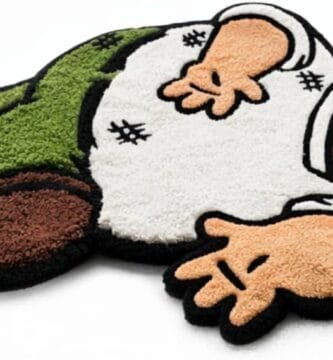 Cartoon Funny Rug for Bedroom - Dad Fun Cool Rugs for Men - Washable Decorative 3D Rug for Living Room - Tufted Rug 32 * 20 Inch Graphic Rugs for Home Decor - Image 1