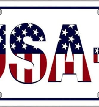 Smart Blonde USA 1 Novelty Vanity Metal License Plate Tag Sign