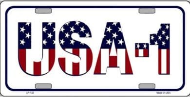 Smart Blonde USA 1 Novelty Vanity Metal License Plate Tag Sign