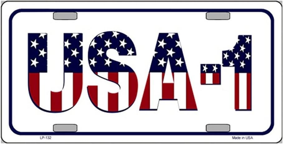 Smart Blonde USA 1 Novelty Vanity Metal License Plate Tag Sign