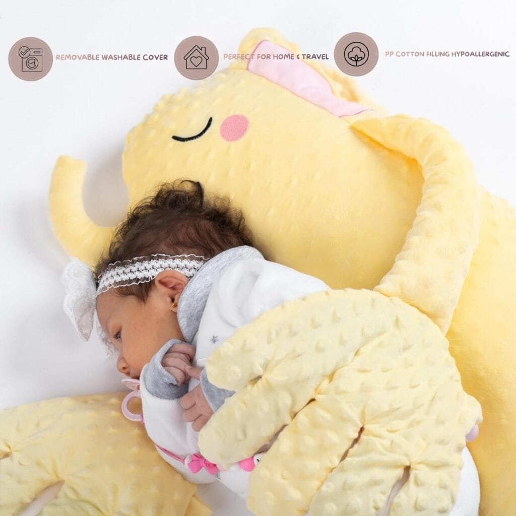 Baby Soothing Patting Hand - Longer Runtime with Remote and 3-Level Adjustable, Stuffed Animal for Baby Toddler Kids, Baby Patter Huggable Elephant, Soothing Companion Shower Gift, Baby Toys - Image 4