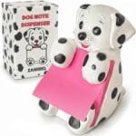 Dog Post it Note Dispenser for Desk Accessories - Pop Up Sticky Note Dispenser - Dog Sticky Note Holder Cute for Coworker & School Desk - Resin Made - Holds 3"x 3" Accordion Notes - Dalmatian Gift