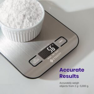 Best Digital Kitchen Scale Etekcity 11lb Stainless