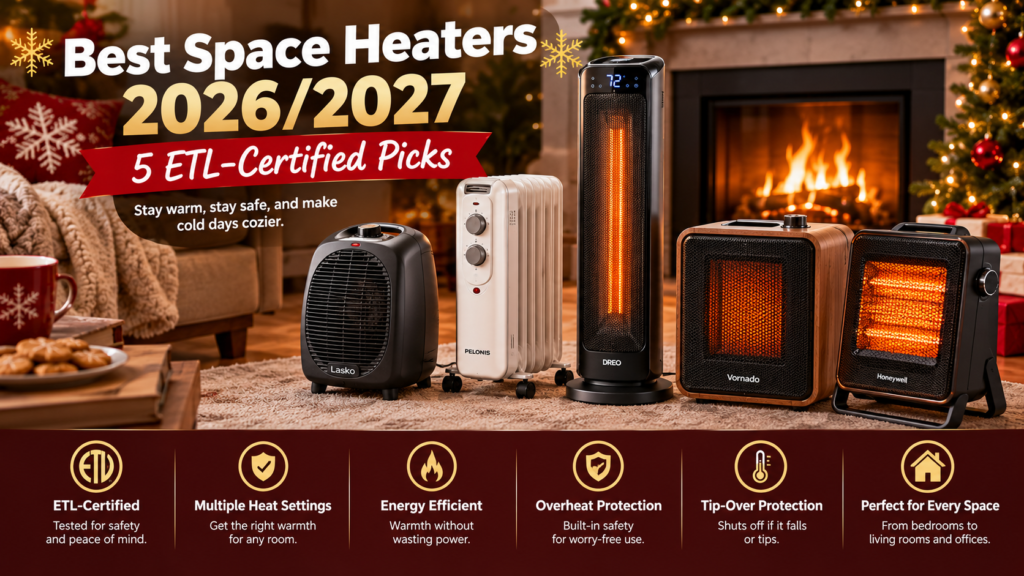 Best Space Heaters 2026-2027 - 5 ETL-Certified Picks