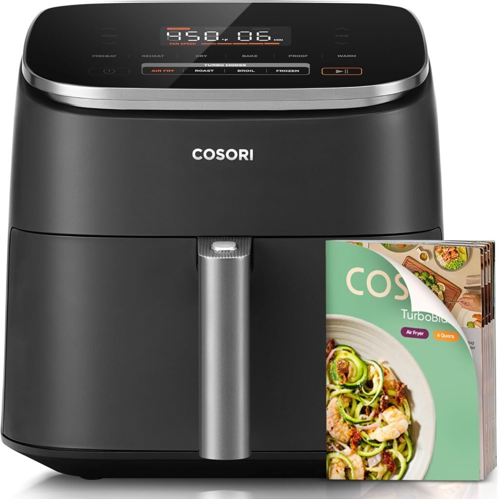 Cosori TurboBlaze Air Fryer, 9-in-1, 6 Qt, PFAS-Free Ceramic Coating - Image 1