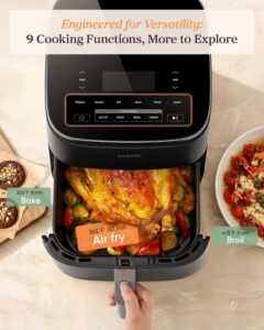 Cosori TurboBlaze Air Fryer, 9-in-1, 6 Qt, PFAS-Free Ceramic Coating - Image 3