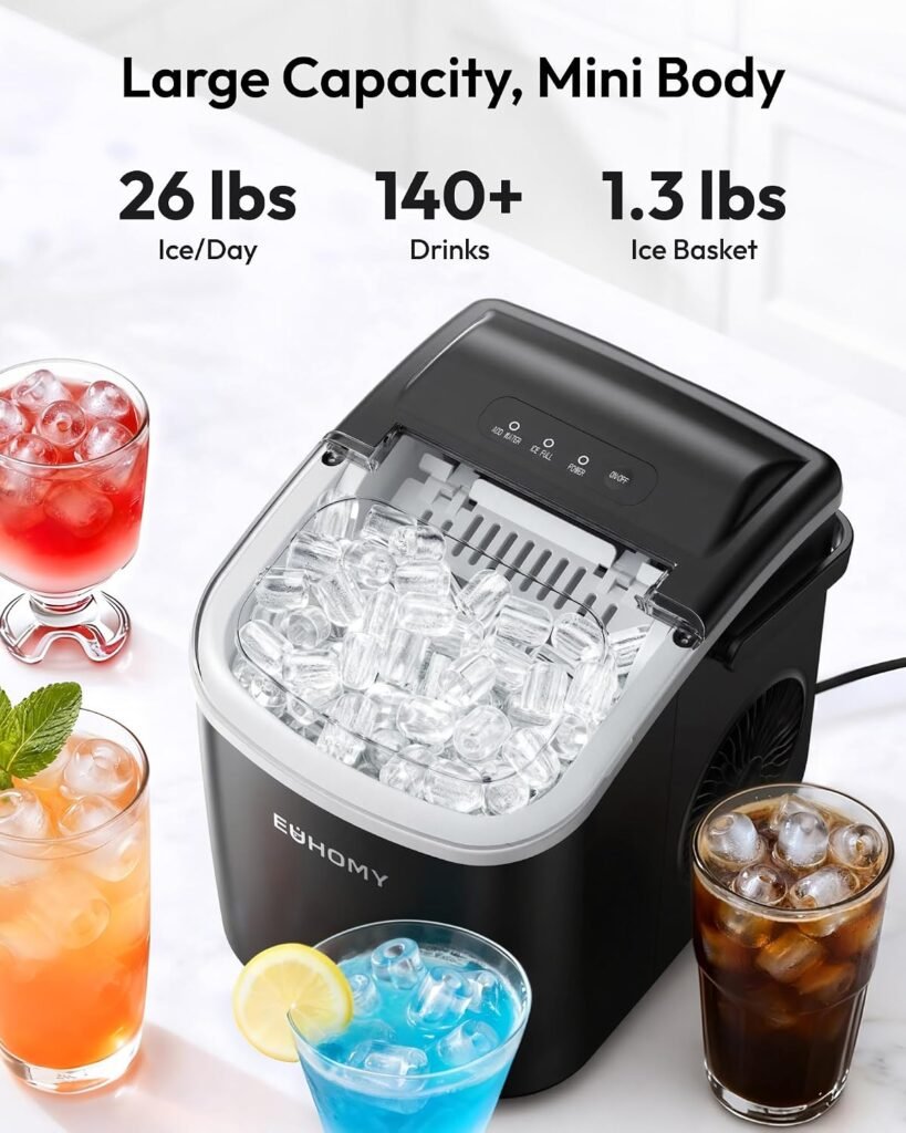 Euhomy IM-06D countertop ice maker best budget 2026