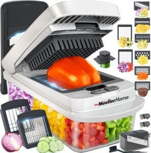 Mueller The Real Original Pro Vegetable Chopper & Mandoline Slicer, 10-in-1 - Image 1