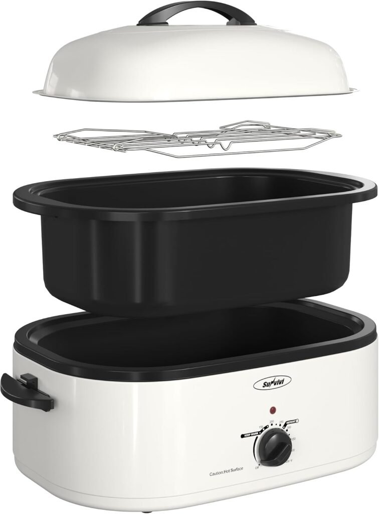 Sunvivi 18 quart self basting roaster oven 2026