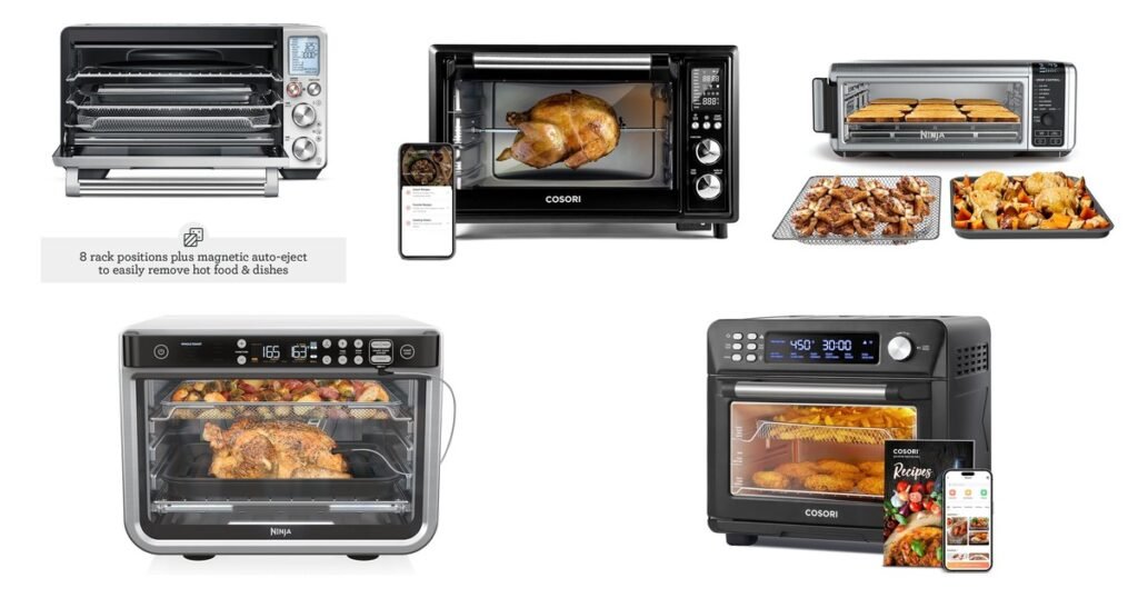 Best smart oven 2026 comparison: Breville Joule Oven Air Fryer Pro, COSORI 12-in-1 smart toaster oven, Ninja Digital Air Fry oven, Ninja Foodi Smart XL and COSORI Smart 12-in-1 combo
